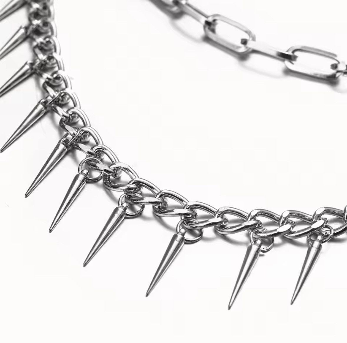 Jewelry Layered Punk Chain On The Jeans Pants Women Spike Keychains Size ONE SIZE - 4 Thumbnail