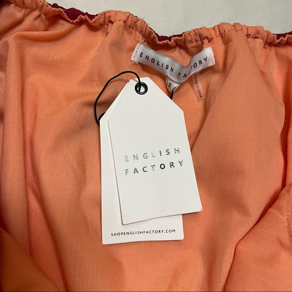 English Factory NWT New English Factory Colorblock Tiered Off The Shoulder Size S / US 4 / IT 40 - 6 Thumbnail
