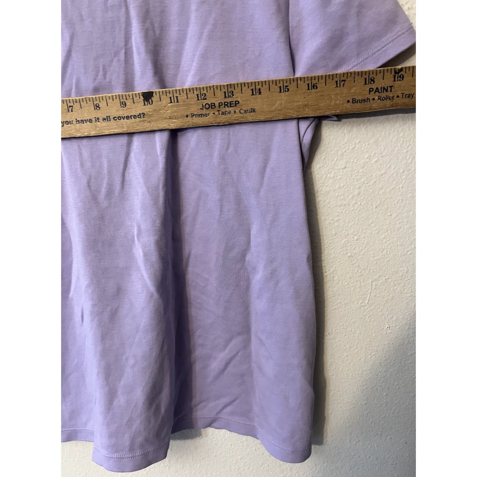 Lands' End Lands' End Polo Shirt Women Medium Purple Short Sleeve Solid Print Size M / US 6-8 / IT 42-44 - 5 Thumbnail