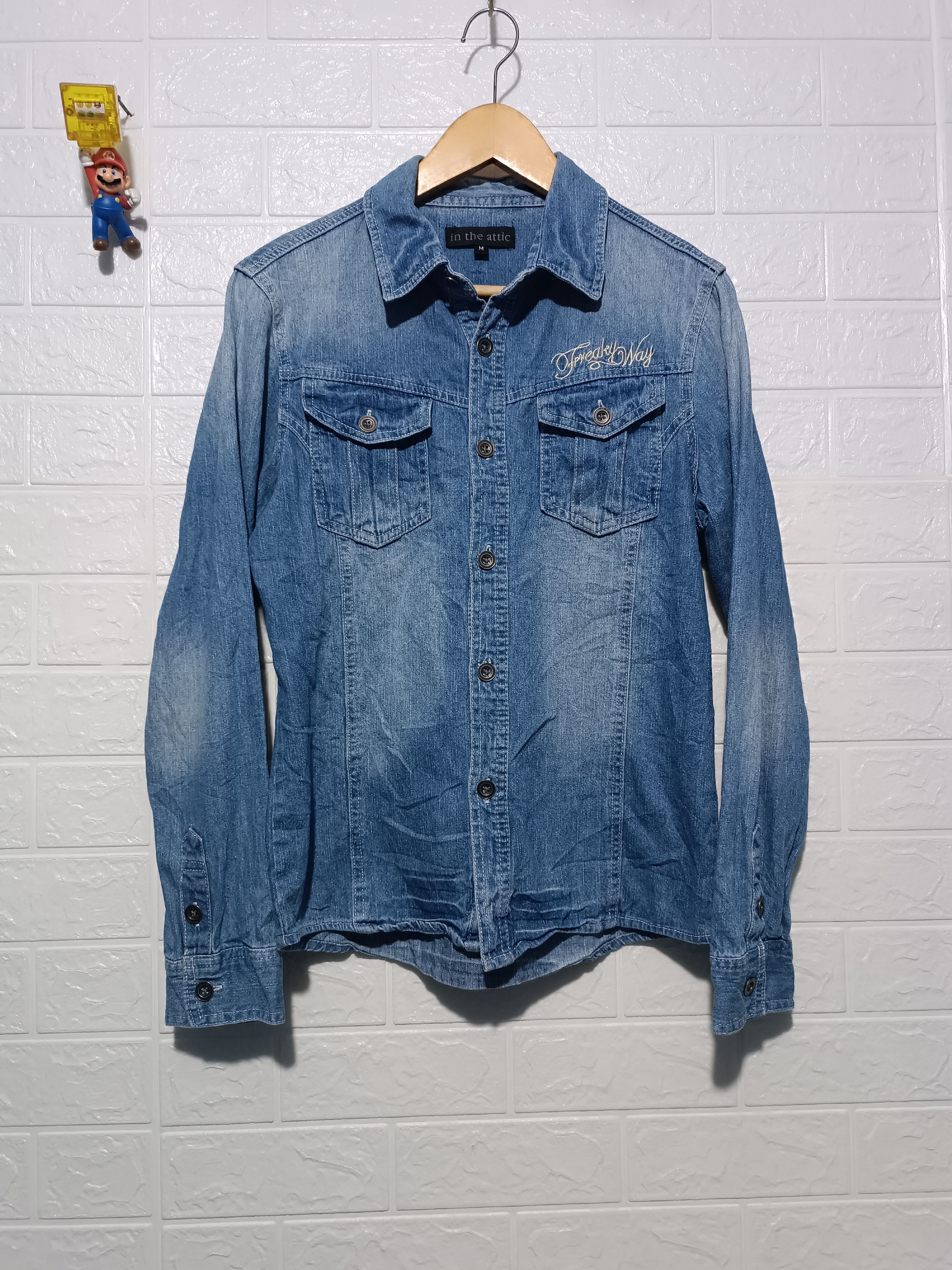 In The Attic In The Attic Denim Shirt Work Embroidery Size US M / EU 48-50 / 2 - 2 Thumbnail