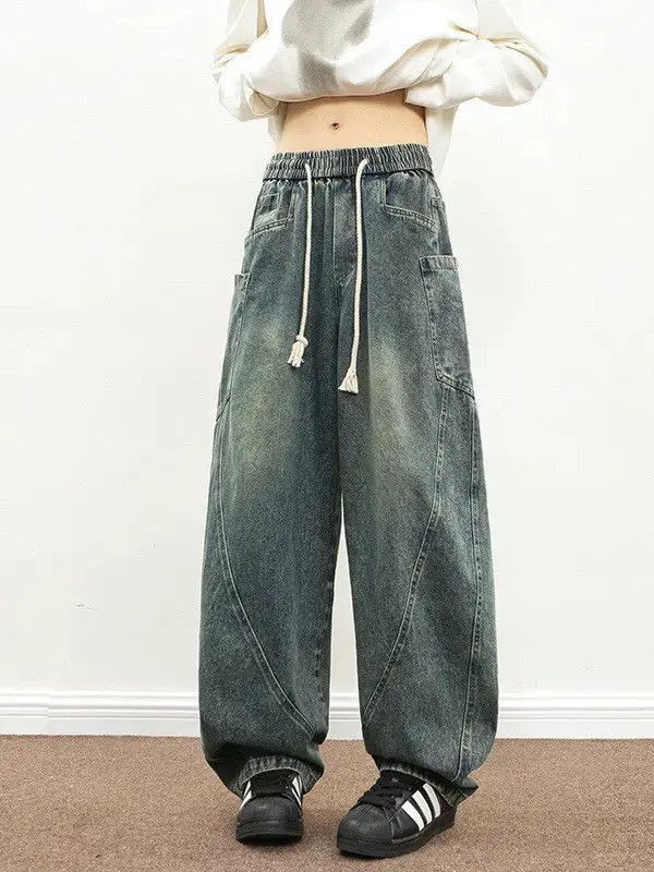 Japanese Brand Retro loose pocket patchwork jeans Size US 32 / EU 48 - 5 Thumbnail
