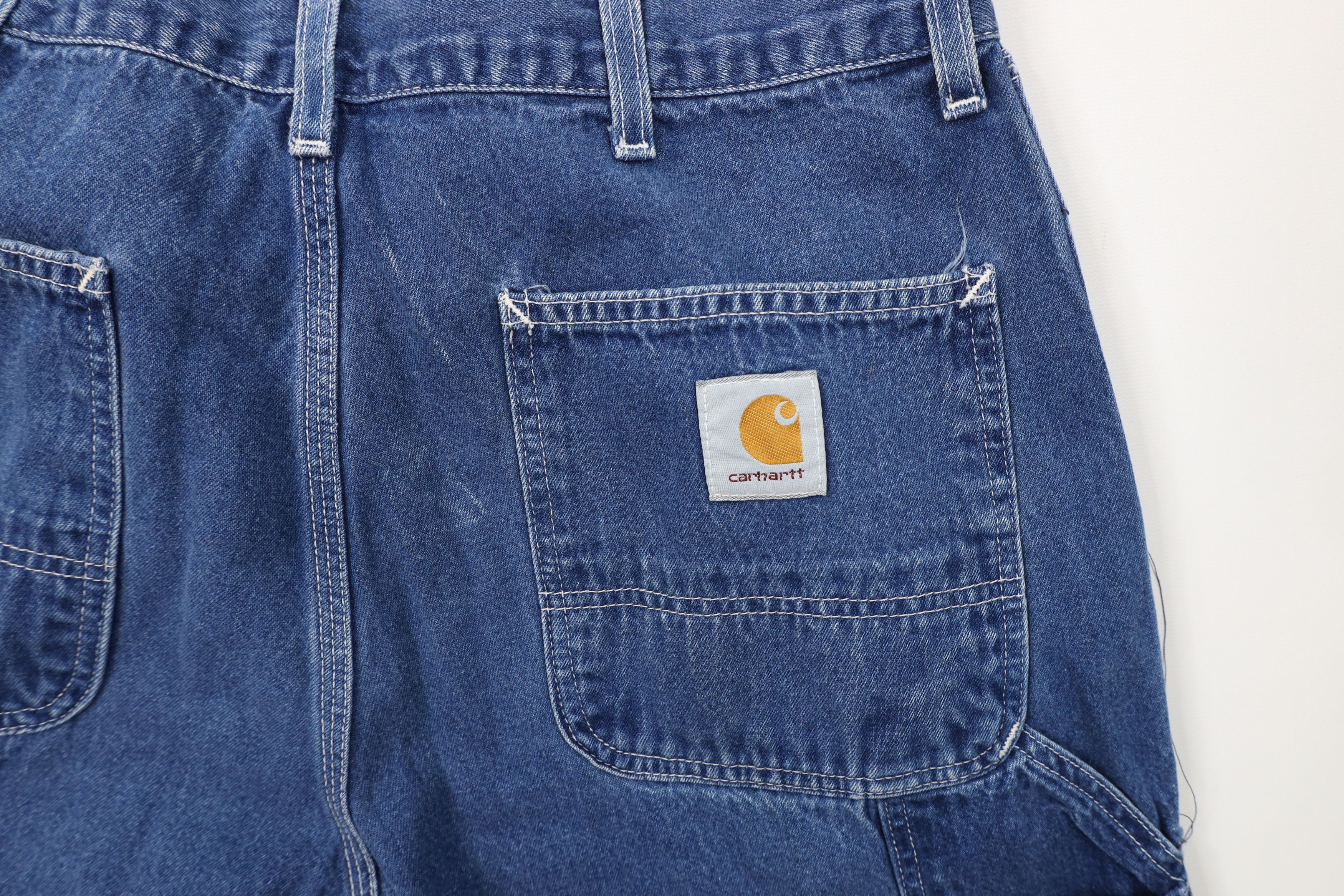 Carhartt Vintage Y2K 2000 Carhartt Spell Out Dungaree Wide Leg Jeans Size US 36 / EU 52 - 14 Thumbnail