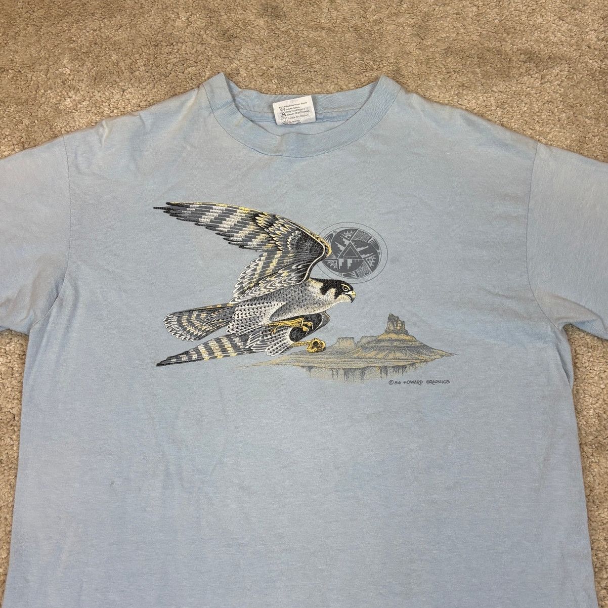Hanes × Vintage Vintage 80s Peregrine Falcon Southwest Single Stitch Shirt L Size US L / EU 52-54 / 3 - 2 Thumbnail