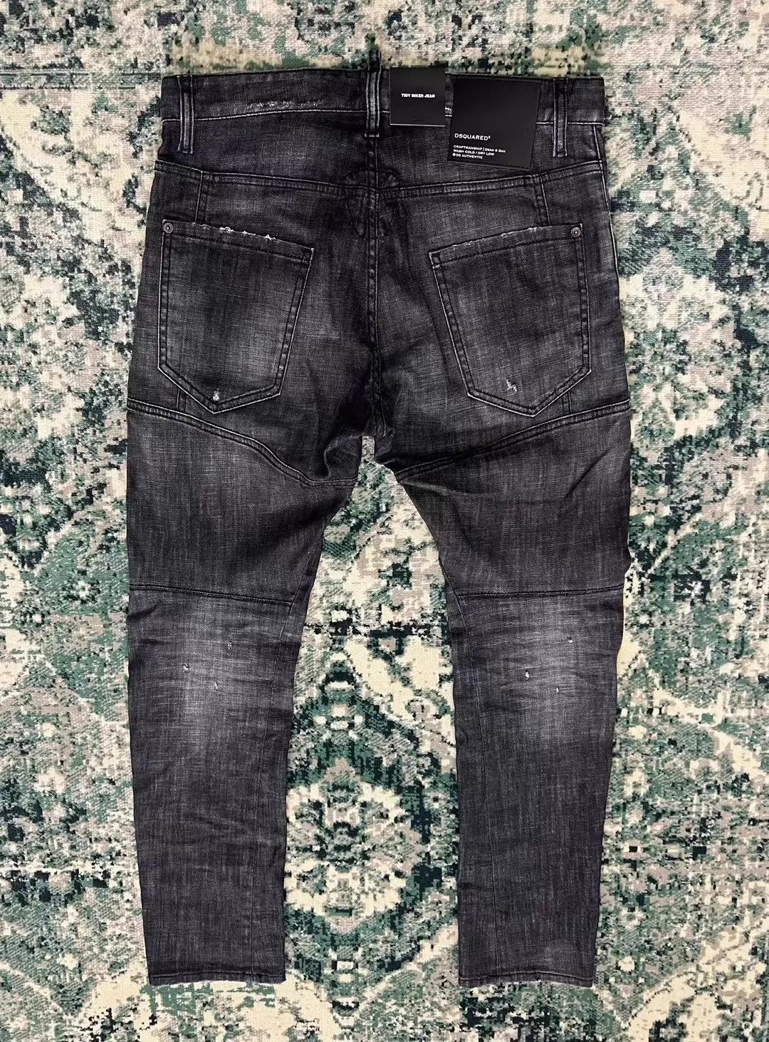 Dsquared2 Dsquared2 TIDY BIKER SS Black Gray Washed 9-Length Paneled Size US 30 / EU 46 - 2 Thumbnail