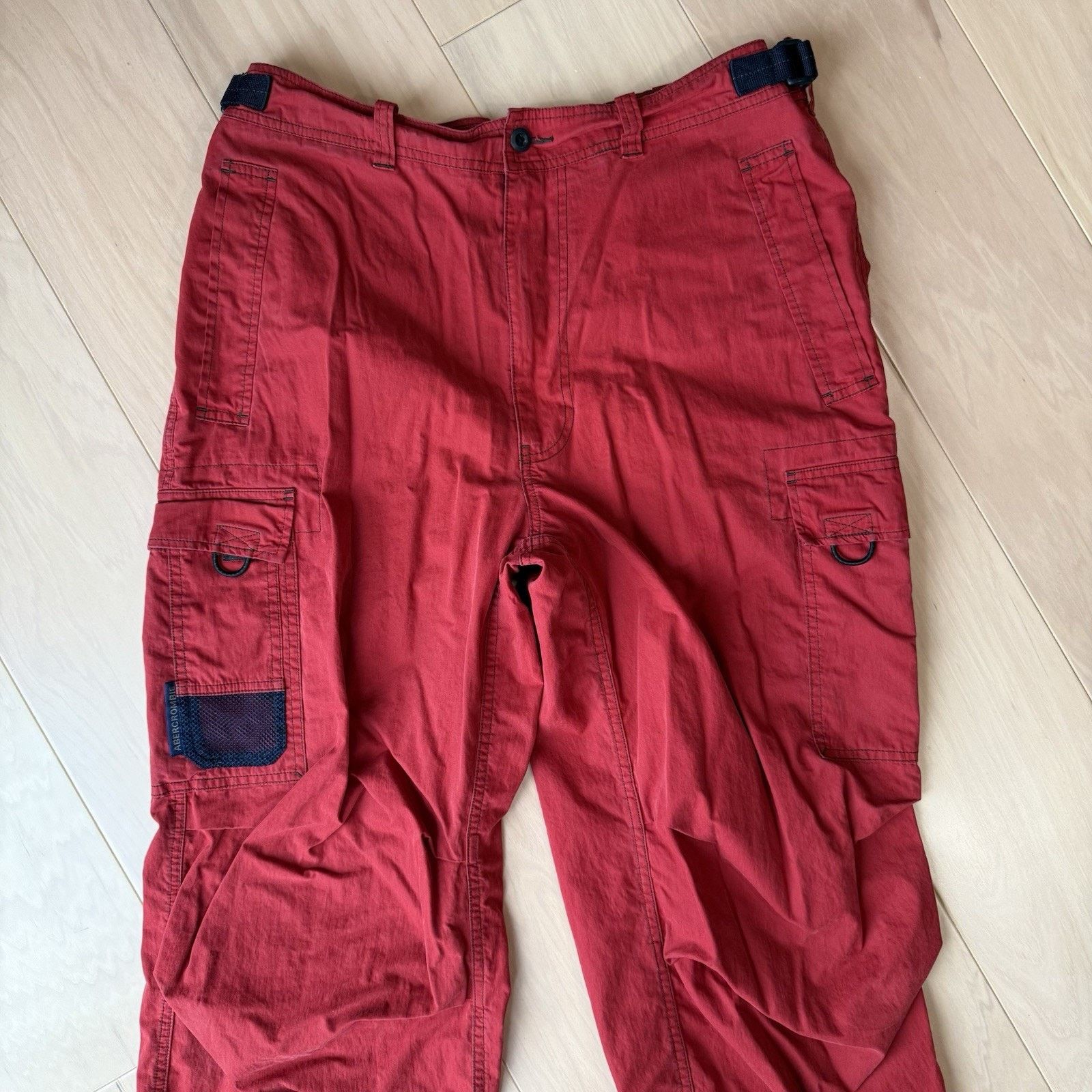 Abercrombie & Fitch Vintage Abercrombie & Fitch Cargo Pants 35 Baggy Military Size US 35 - 3 Thumbnail