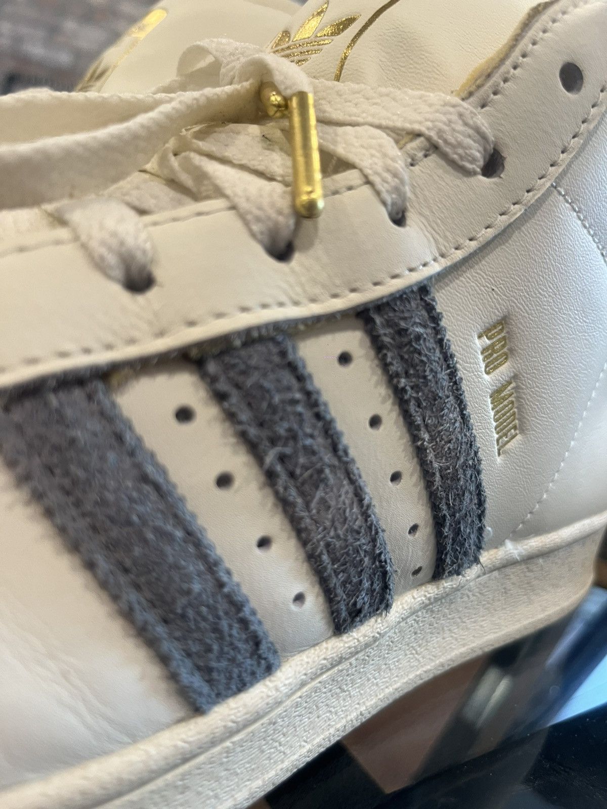 Adidas Adidas Pro Model High-Top Sneakers White/Off-White Size 9 Size US 9 / EU 42 - 3 Thumbnail