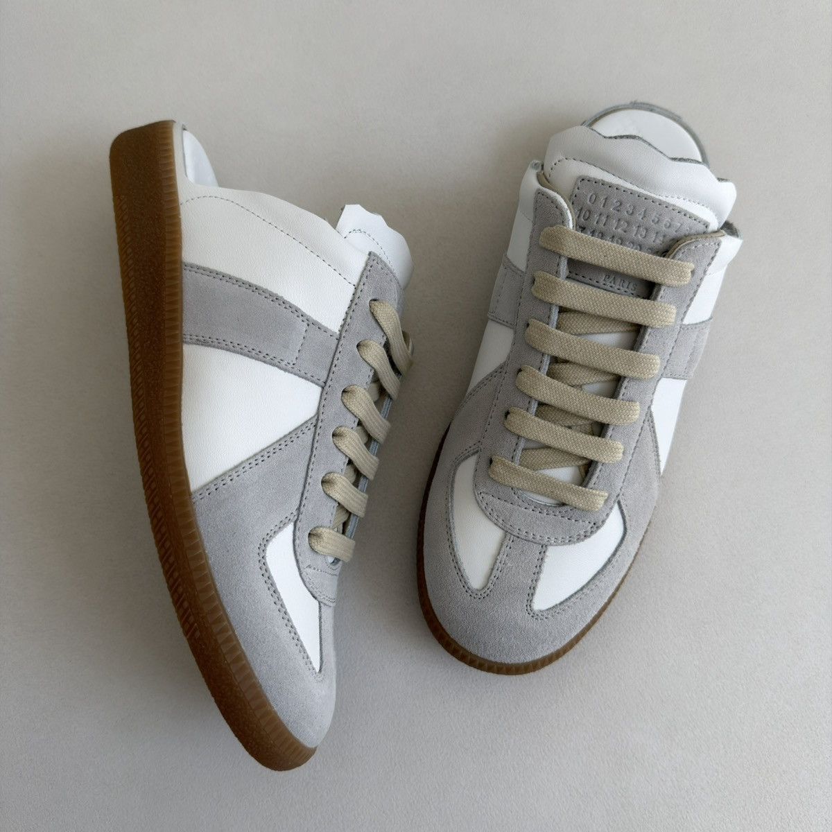 Maison Margiela S/S 21 White Leather ‘Mule’ GAT Sneakers Size US 8.5 / IT 38.5 - 19 Thumbnail