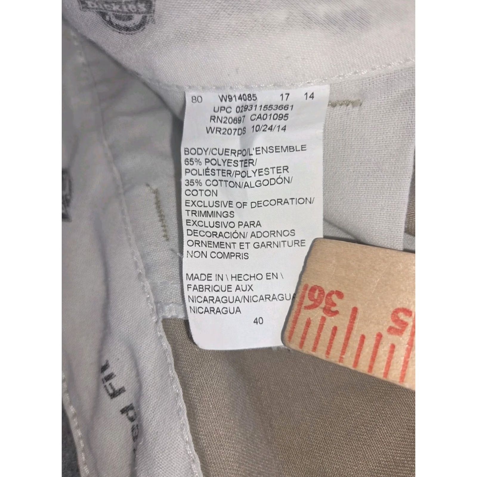 Dickies Dickies Carpenter Cargo Shorts Men's Size 40 Khaki Work Casual Relaxed Fit Size US 40 / EU 56 - 3 Thumbnail