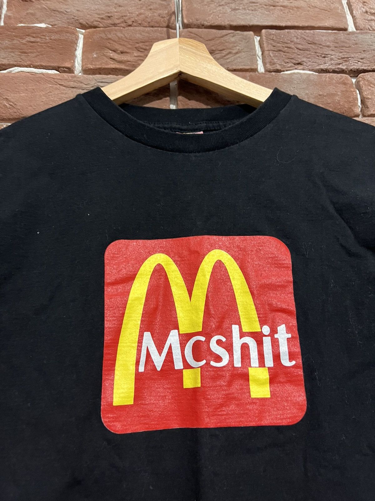 Vintage Vintage 00s McDonalds M Mcshit T-shirt makdonalds parody Size US M / EU 48-50 / 2 - 2 Thumbnail