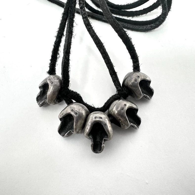Undercover Skull Head Necklace in 925 Silver-2506 Size ONE SIZE - 4 Thumbnail
