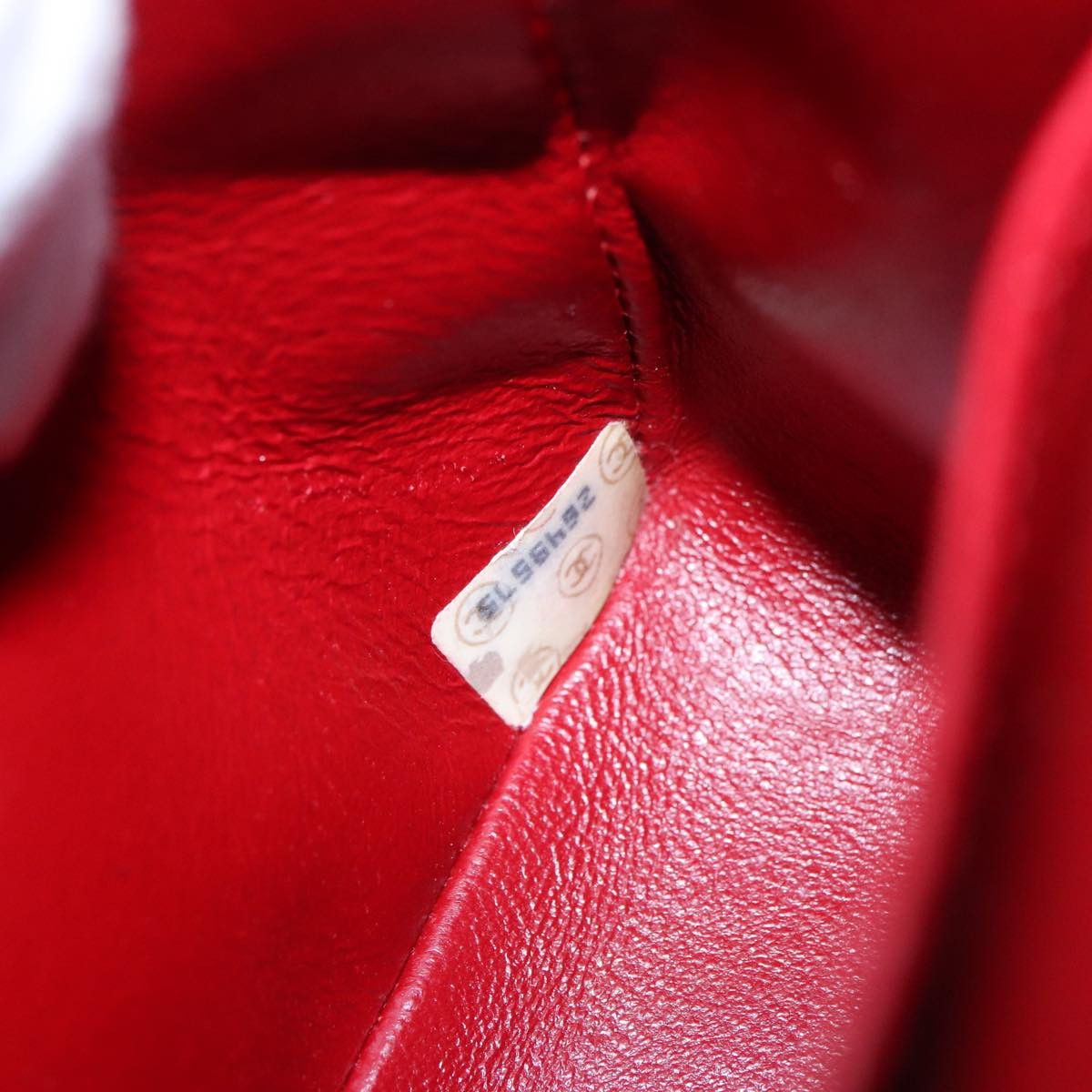 Chanel CHANEL Matelasse Chain Shoulder Bag Cotton Red Gold CC Size ONE SIZE - 12 Thumbnail