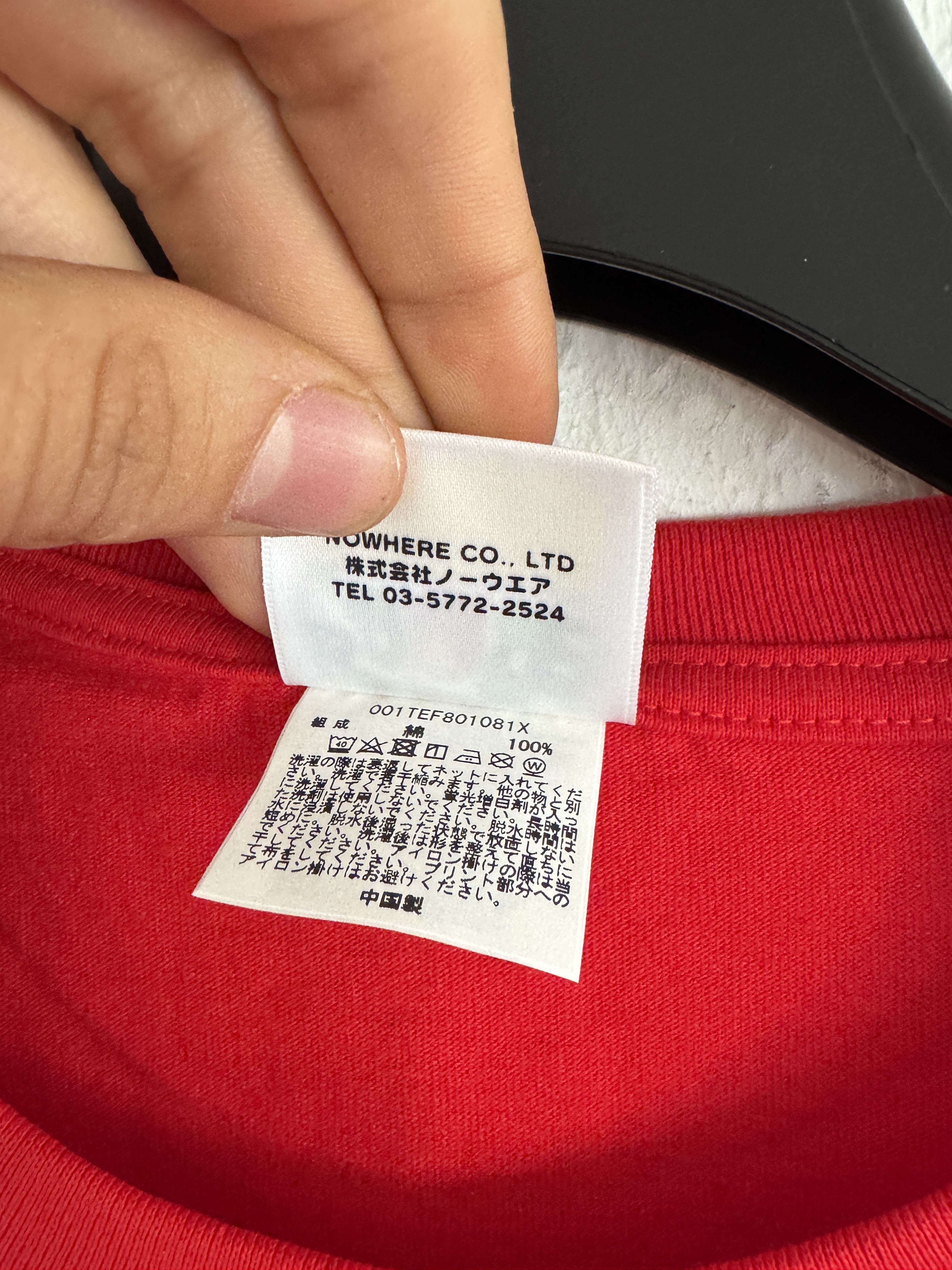 Bape Red Embroidered Pocket Tee Size US XXL / EU 58 / 5 - 5 Thumbnail