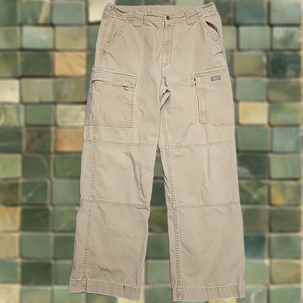 Nike Nike Pants Men 34 Khaki Cargo Wide Leg Skate Streetwear Utility Cotton Baggy Y2K Mens 34 Beige Pants Size US 31 - 1 Thumbnail