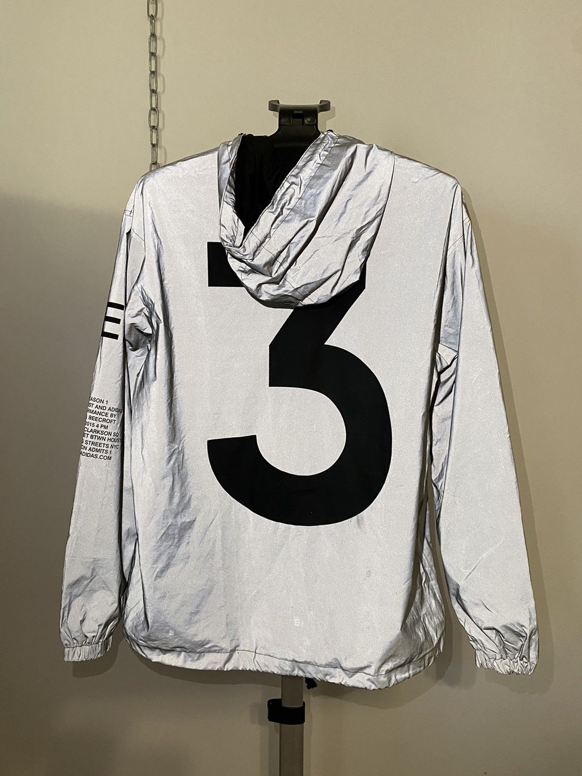 Vintage Adidas Kanye West Yeezus tour reflective windbreaker jacket Size US M / EU 48-50 / 2 - 3 Thumbnail