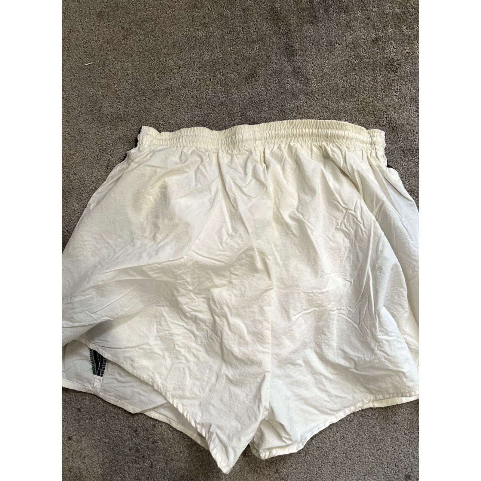 Nike VINTAGE Nike Premier Shorts Mens Small Black & White 90s Nylon Soccer Futbol 26W Size US 29 - 2 Thumbnail