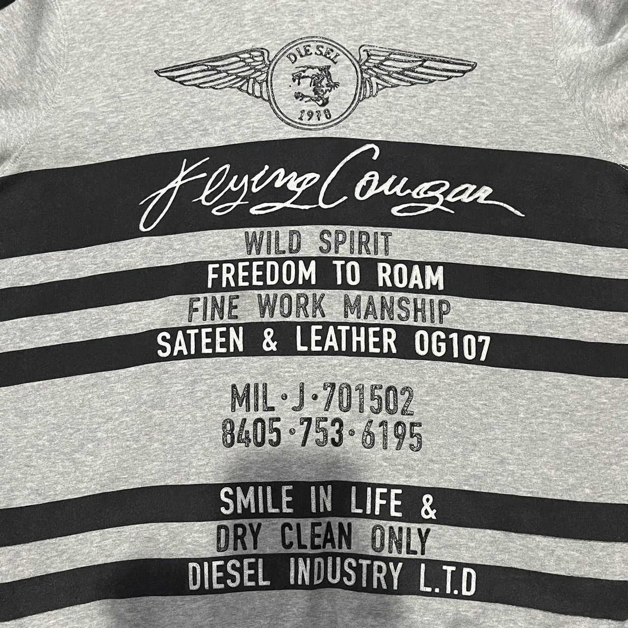 Diesel Diesel Flying Cougars‎ Hoodie Size US M / EU 48-50 / 2 - 9 Thumbnail