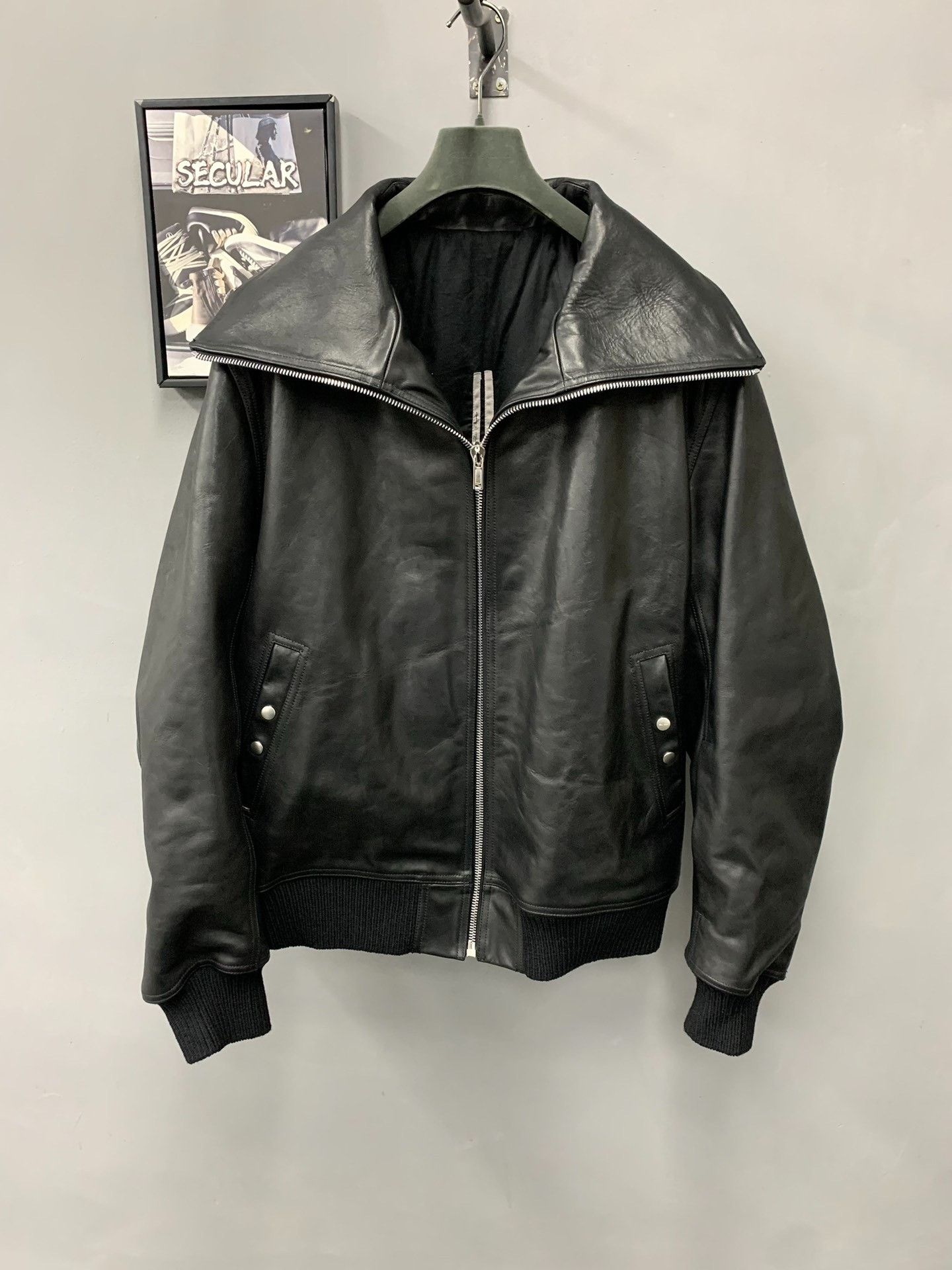 Rick Owens Rick Owens Collared Intarsia | Grailed