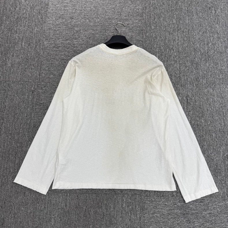 Acne Studios Acne Studios A white lettered distressed top Size US XS / EU 42 / 0 - 2 Thumbnail
