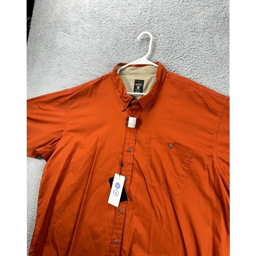 Vintage VINTAGE RedHead Shirt Mens 3XL Orange Spill Resistance Nanotex Button Down Pocket NEW Size US XXL / EU 58 / 5 - 4 Thumbnail