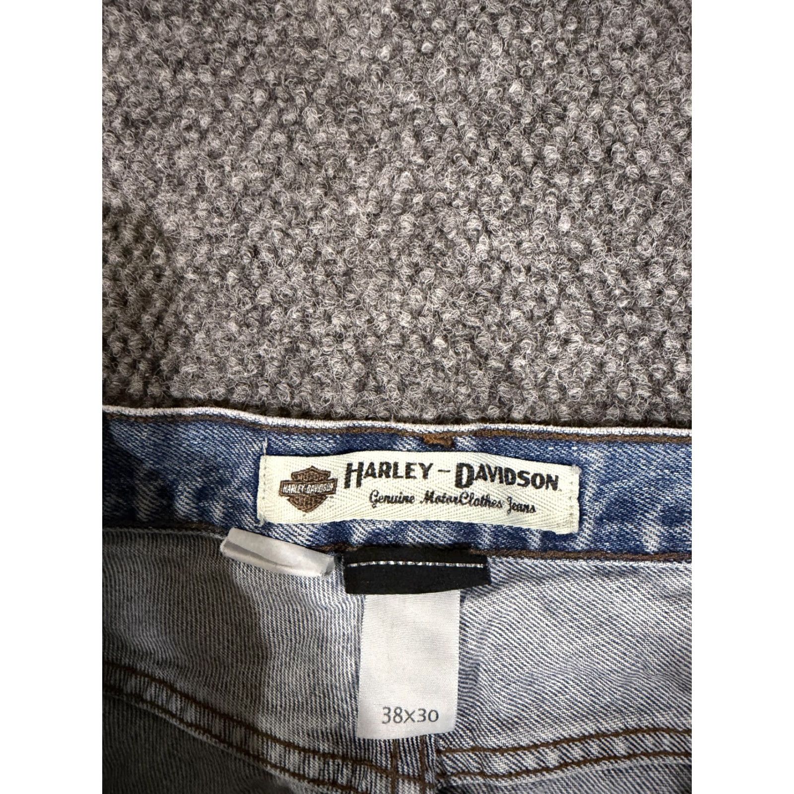 Harley Davidson Harley-Davidson Jeans Mens 38x30 Blue Denim Straight Leg Regular Fit Size US 38 / EU 54 - 4 Thumbnail