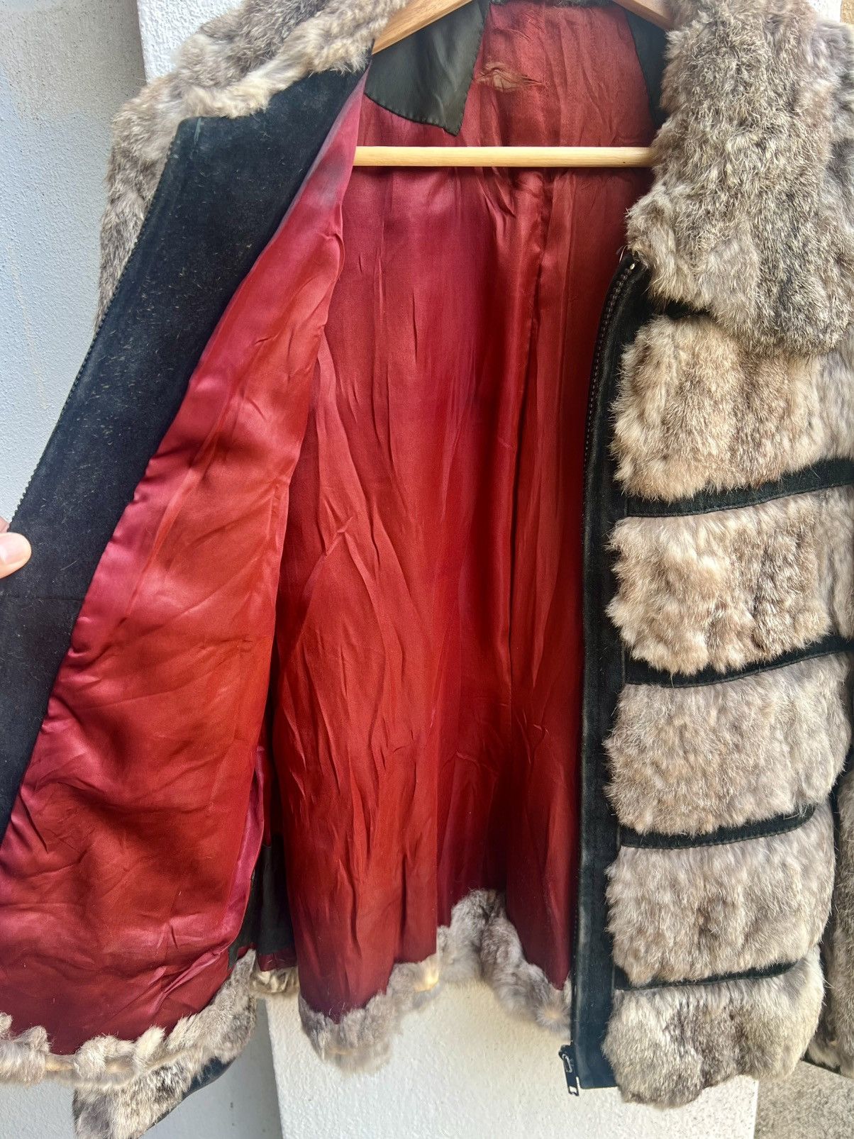 Genuine Leather Vintage Real Leather Fur Jacket Size M / US 6-8 / IT 42-44 - 12 Thumbnail