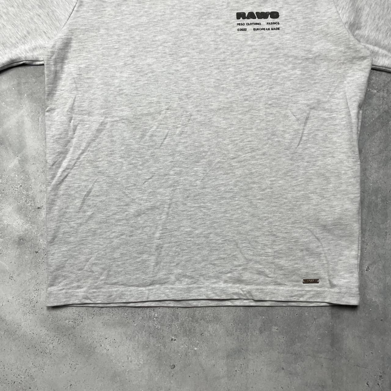 Peso Peso Clo Raws Slim Heavy Logo T Shirt Gray Size XL/XXL Size US XL / EU 56 / 4 - 9 Thumbnail