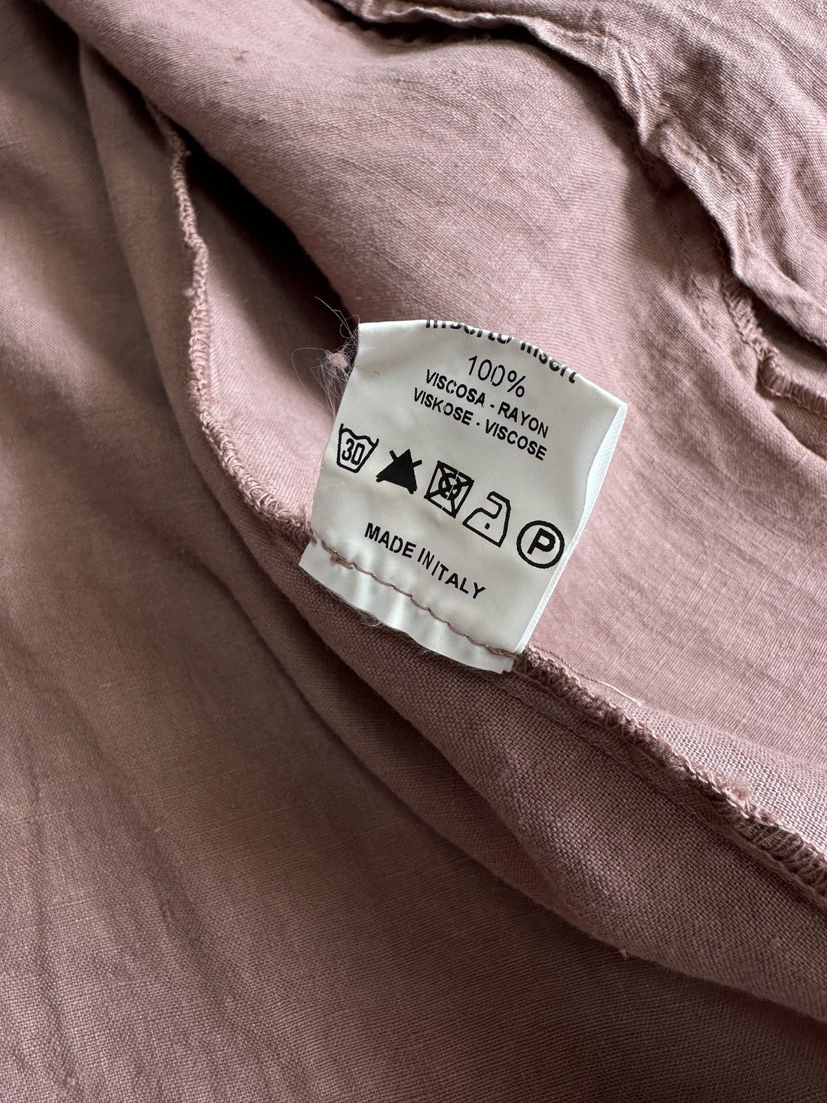 Transit TRANSIT PAR SUCH Archive Italy Dusty Pink 100% Linen Jacket Size M / US 6-8 / IT 42-44 - 11 Thumbnail