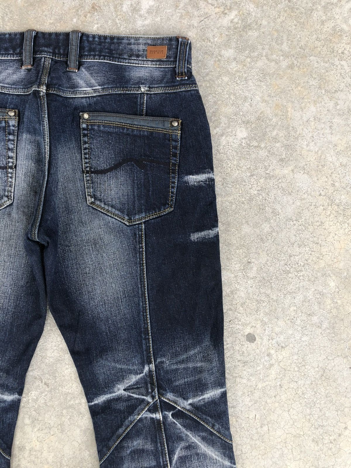 If Six Was Nine Nicole Club Flared Jeans Distressed Jeans Size US 32 / EU 48 - 10 Thumbnail