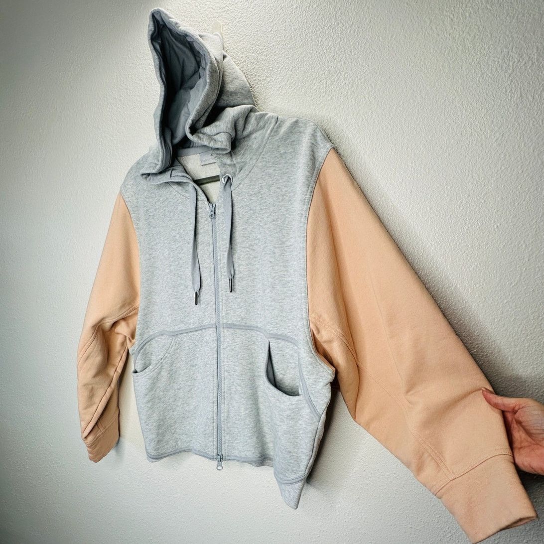Stella McCartney NWOT Stella McCartney x Adidas Gray Peach Hoodie Sweater L Size L / US 10 / IT 46 - 2 Thumbnail