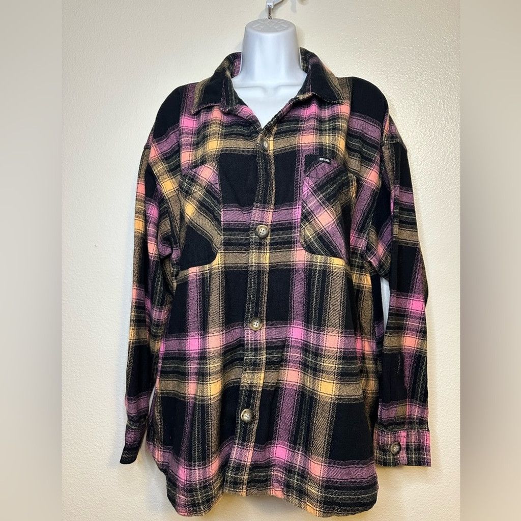 Rip Curl Rip Curl Plaid Flannel Shirt Jacket Women’s Large Size L / US 10 / IT 46 - 1 Thumbnail