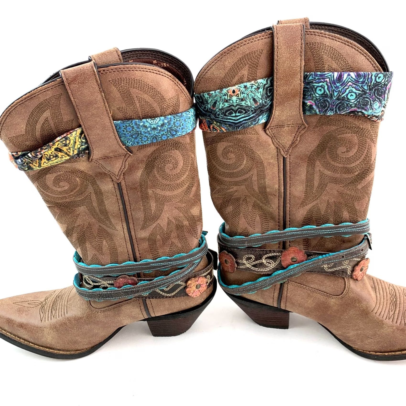 Durango Crush Durango DCRD145 12" Brown Leather Boots Womens US 8 M NWT Western Cowboy Size US 8 / IT 38 - 4 Thumbnail