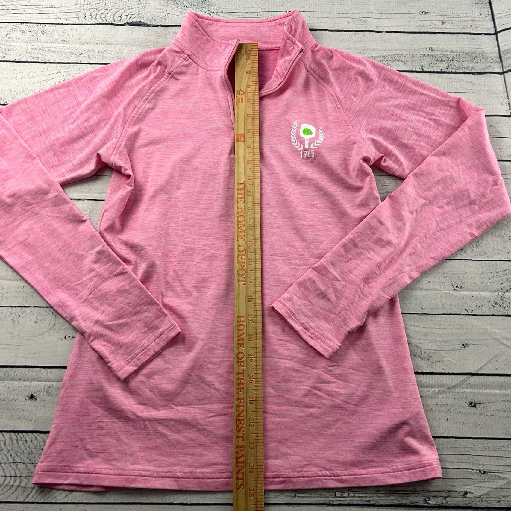 Pinko Pickleball 1965 1/4 Zip Pullover Athletic Jacket Women's Small Pink Shirt Jacket 1/4 Zip Size S / US 4 / IT 40 - 4 Thumbnail