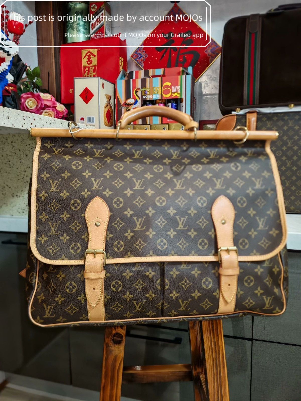 Louis Vuitton Louis Vuitton Keep-all 50 Monogram SP0956 mojos13461346 Size ONE SIZE - 3 Thumbnail