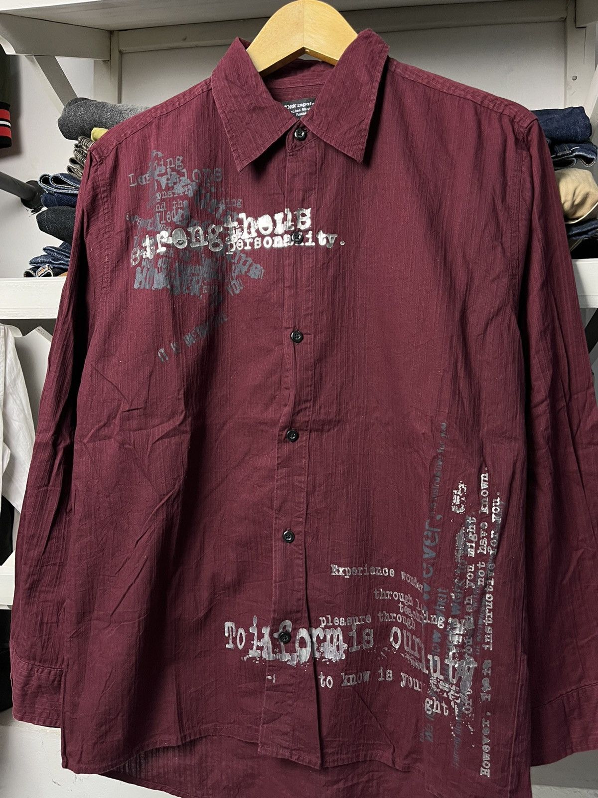 Japanese Brand 2000s ifsixwasnine punk style shirt Size US M / EU 48-50 / 2 - 2 Thumbnail