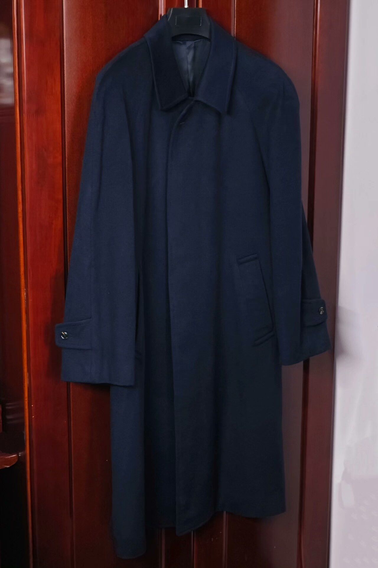 Colombo Custom Navy Cashmere Blend Overcoat Size US M / EU 48-50 / 2 - 1 Thumbnail