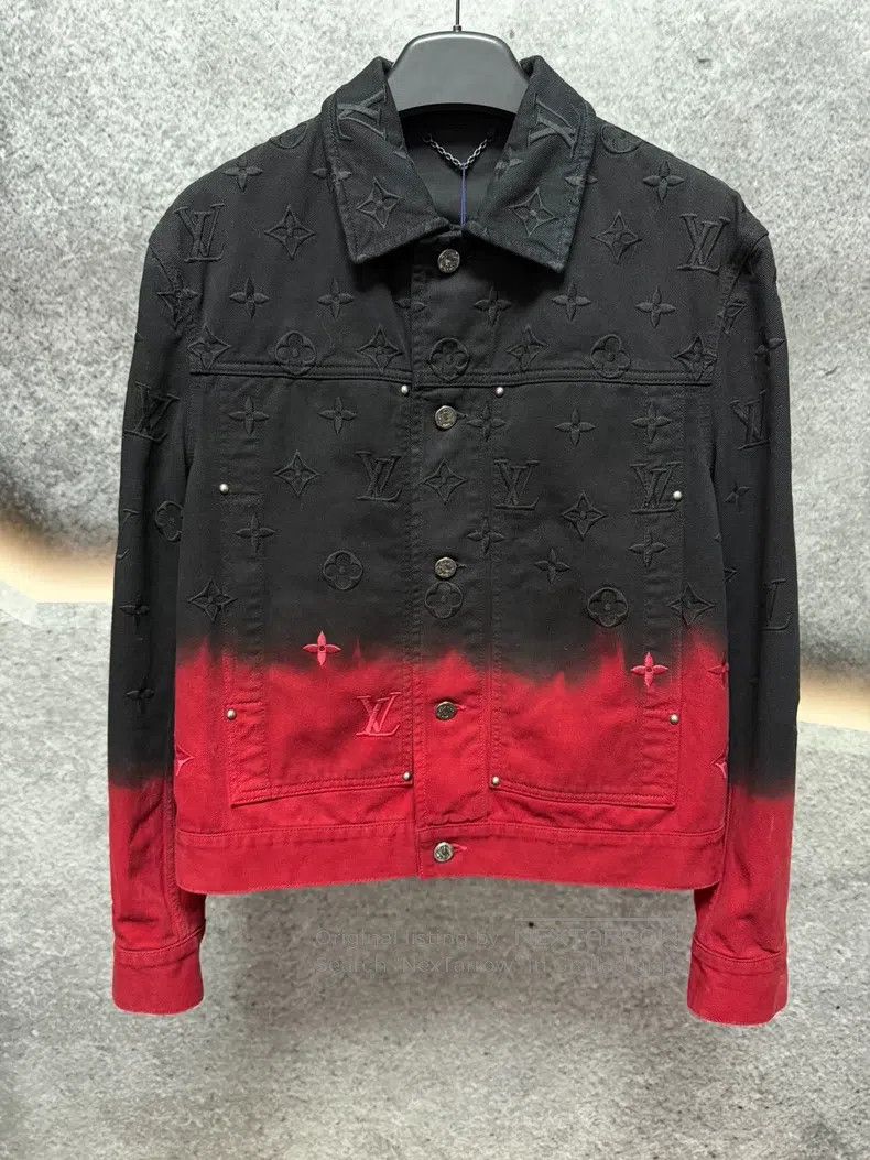 Louis Vuitton Louis Vuitton Black and red gradient denim jacket Size US M / EU 48-50 / 2 - 1 Thumbnail