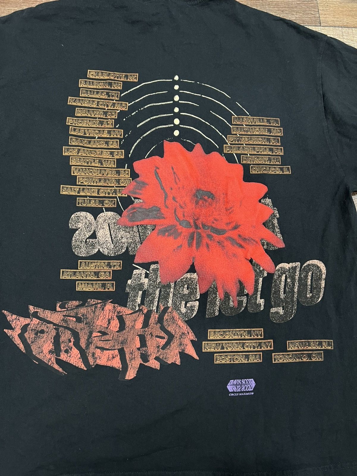 Travis Scott Travis Scott Utopia Tour Delresto Echo Graphic Tee Size XL Size US XL / EU 56 / 4 - 5 Thumbnail