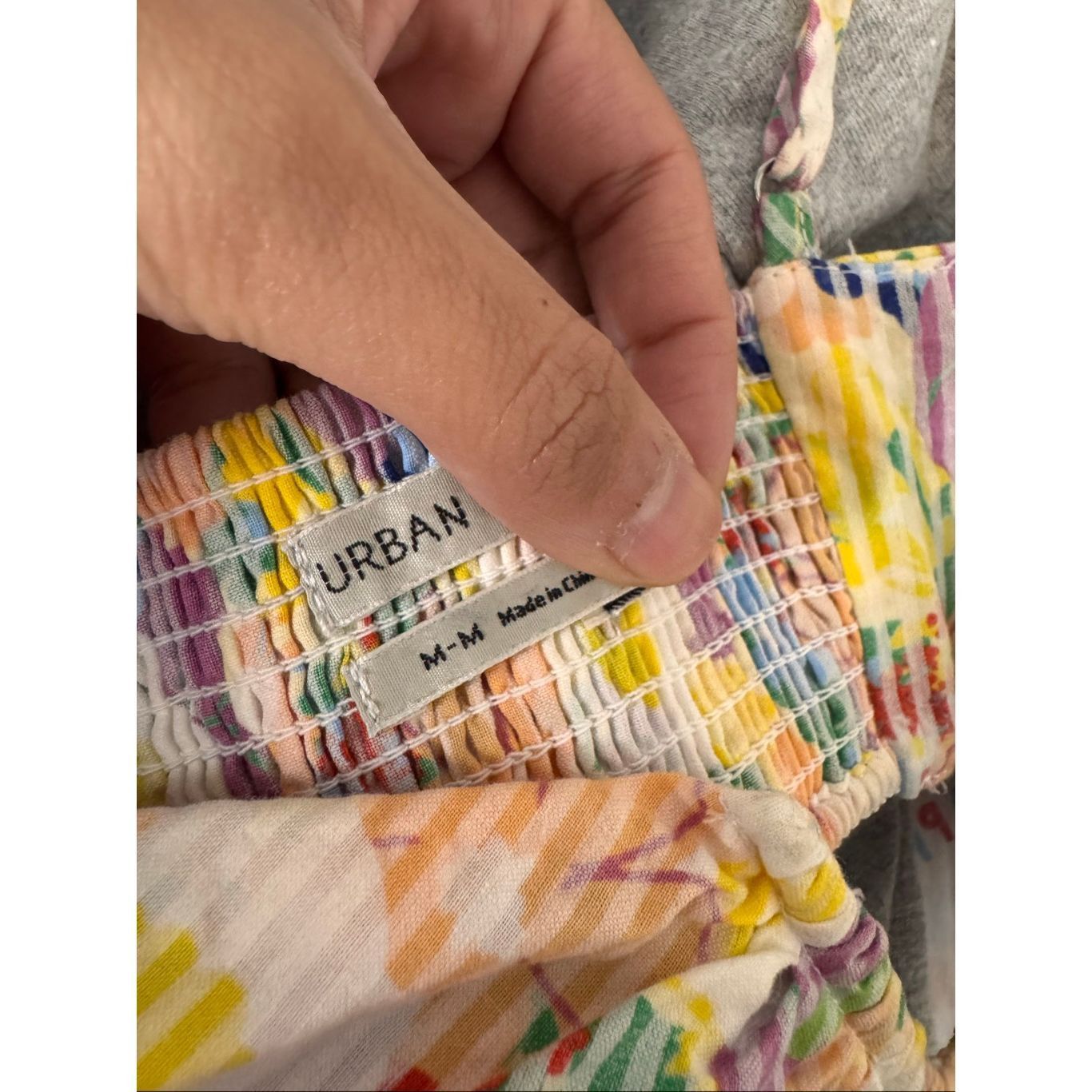 Urban Outfitters Urban Outfitters Smocked Floral Crop Top | Colorful Strappy Size M / US 6-8 / IT 42-44 - 10 Thumbnail