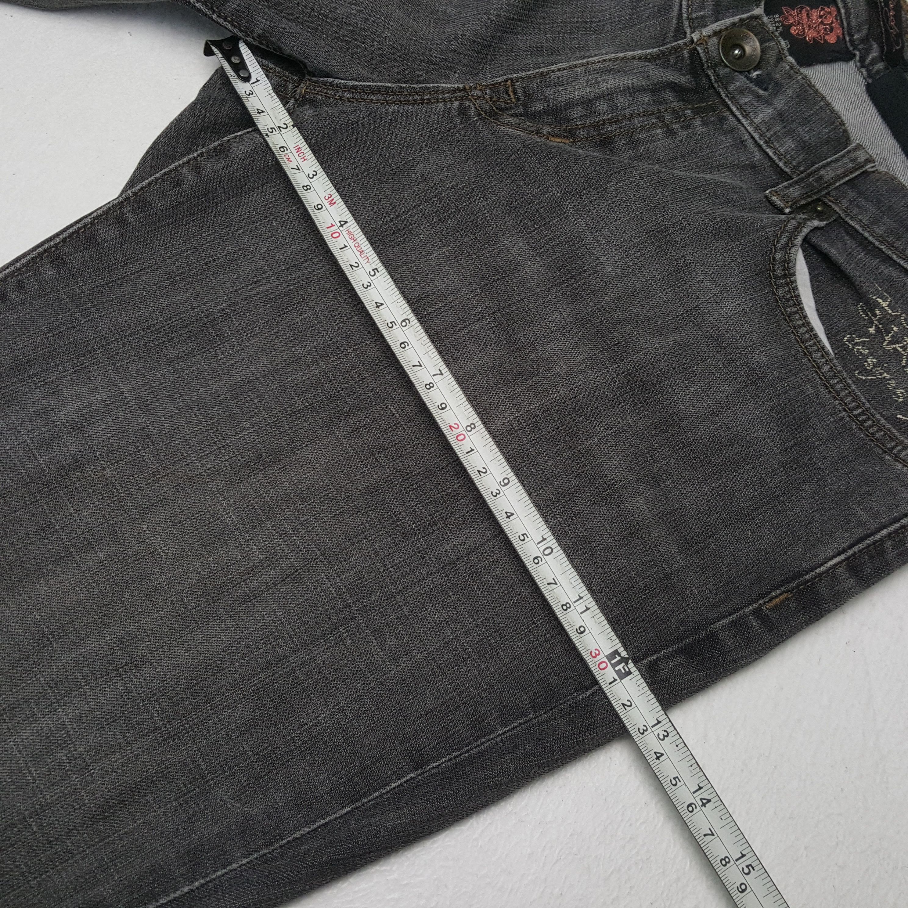 Ed Hardy × Vintage ED HARDEY Fashion Brand Jeans C280N22 Size 34" / US 12 / IT 48 - 9 Thumbnail