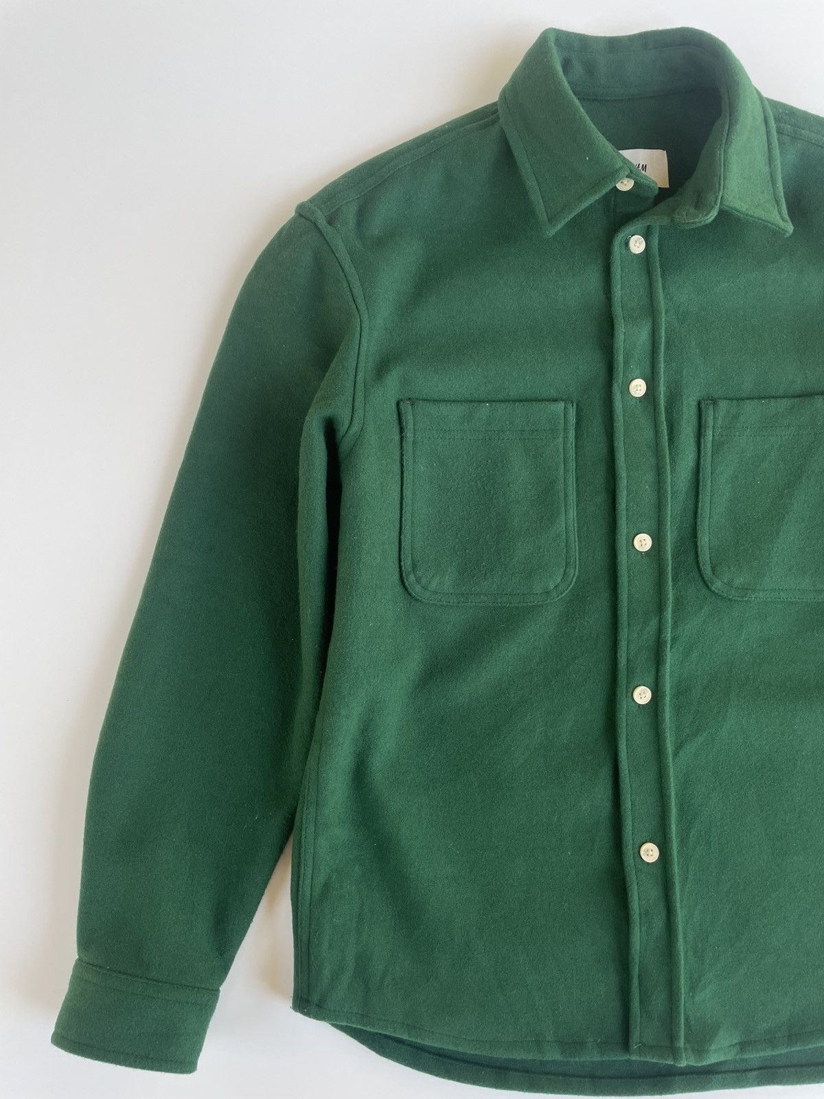 H&M H&M Fit overshirt Dark Green Size US S / EU 44-46 / 1 - 3 Thumbnail