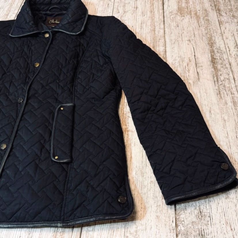 Cole Haan VINTAGE Cole Haan Jacket Womens Medium Quilted Button Down Pockets Lamb Skin Trim 7491 Size M / US 6-8 / IT 42-44 - 4 Thumbnail