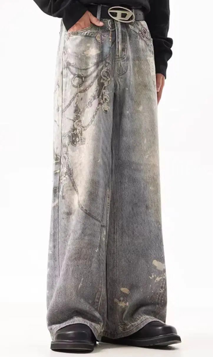 Designer × Japanese Brand Vintage Hip Hop Punk Loose Casual Pants Size US 33 - 3 Thumbnail