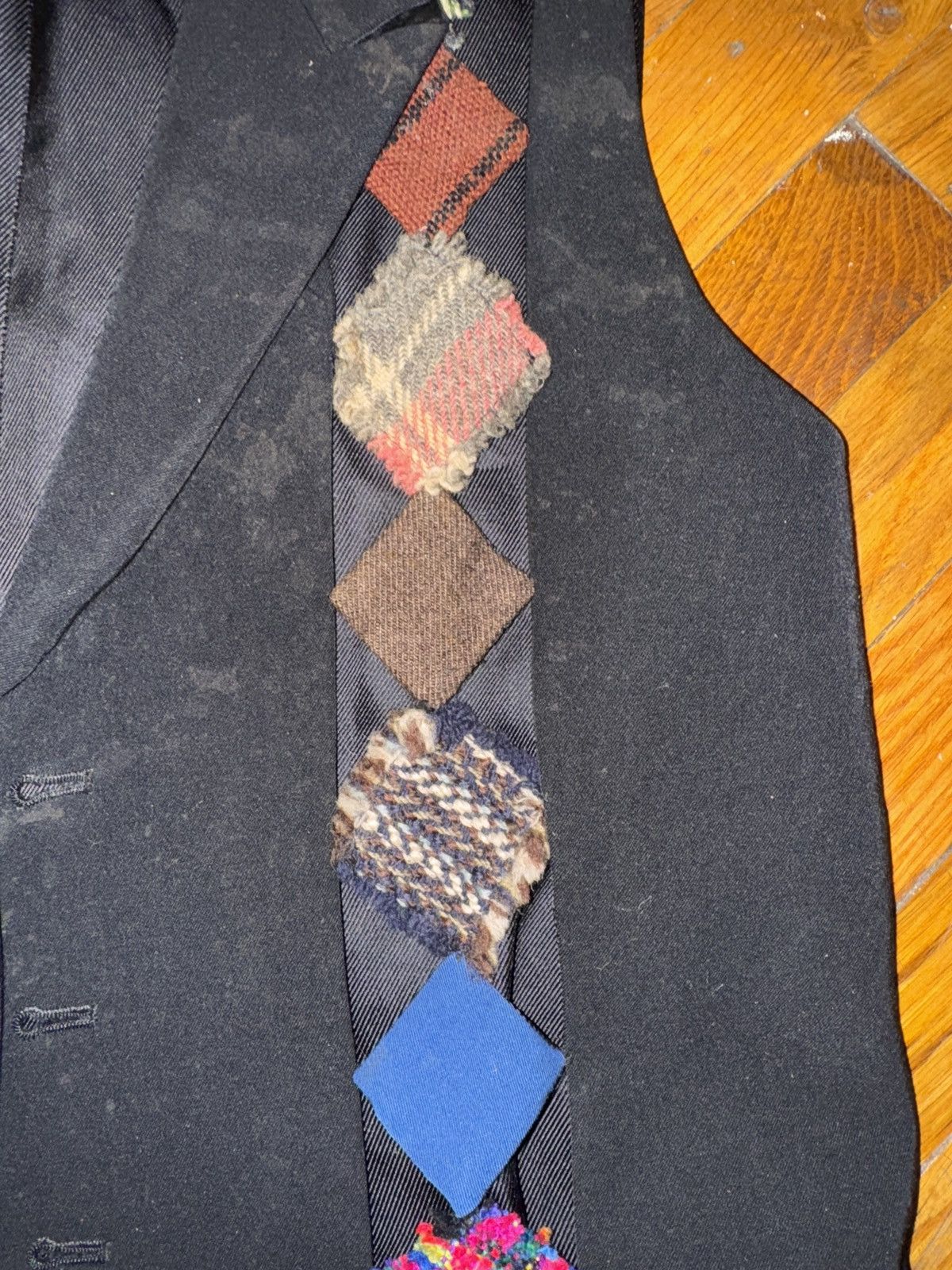 Yohji Yamamoto Yohji Yamamoto patchwork vest fw93 Size 42R - 3 Thumbnail