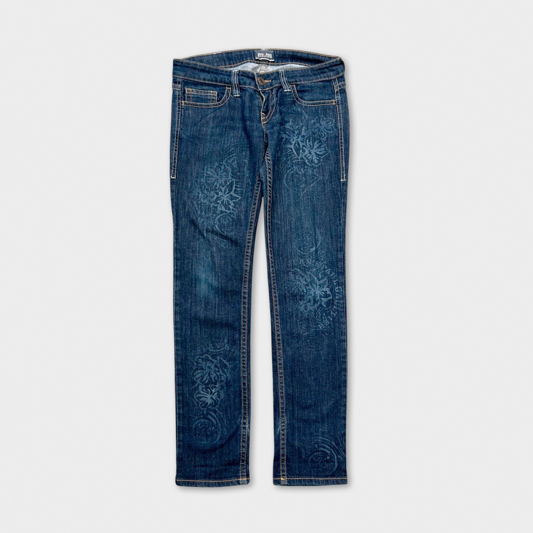 Jean Paul Gaultier Jean Paul Gaultier Graphic Blue Denim Jeans Size US 29 - 1 Thumbnail