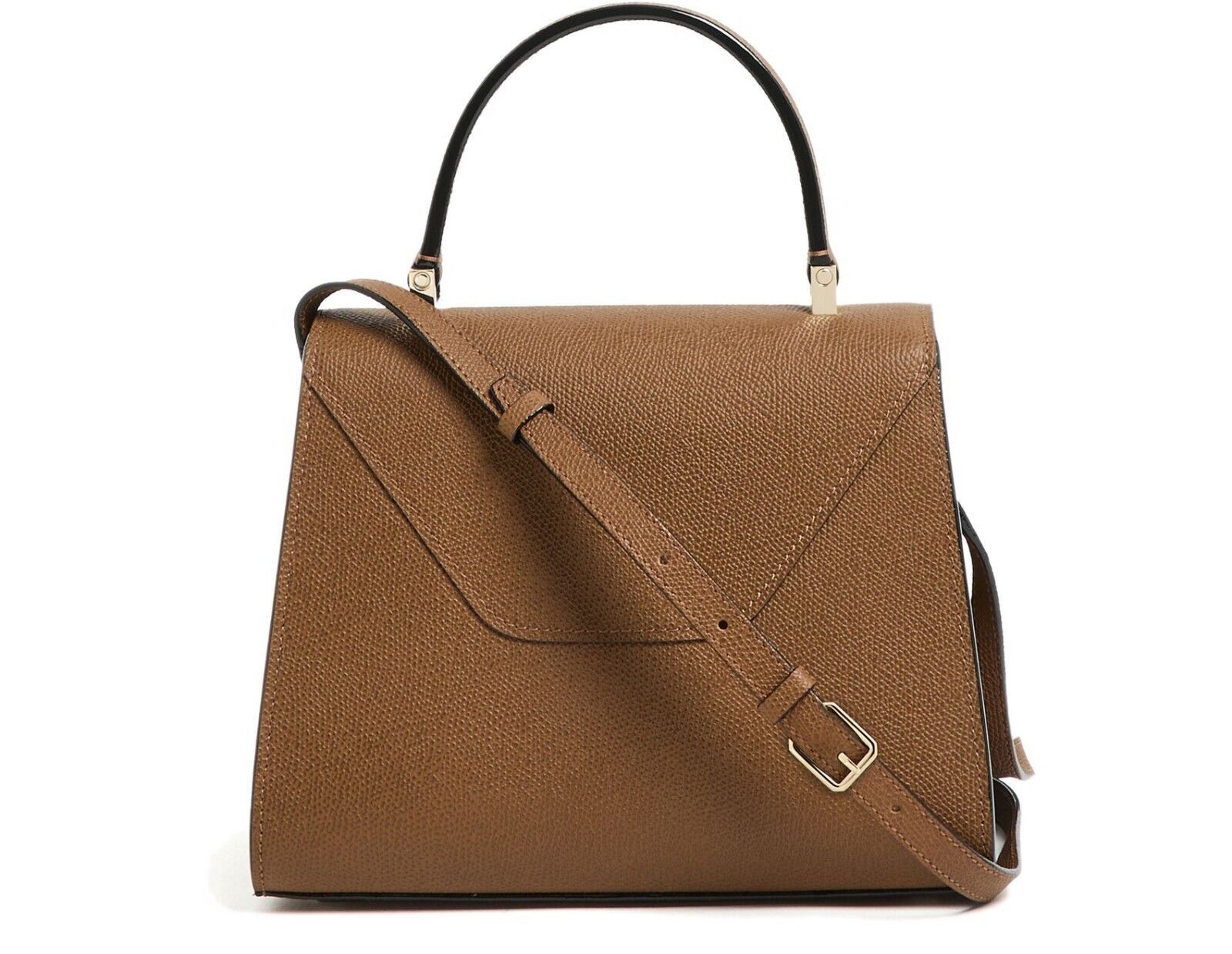 Valextra VALEXTRA Iside Mini Brown Leather Top Handle Bag New Size ONE SIZE - 3 Thumbnail