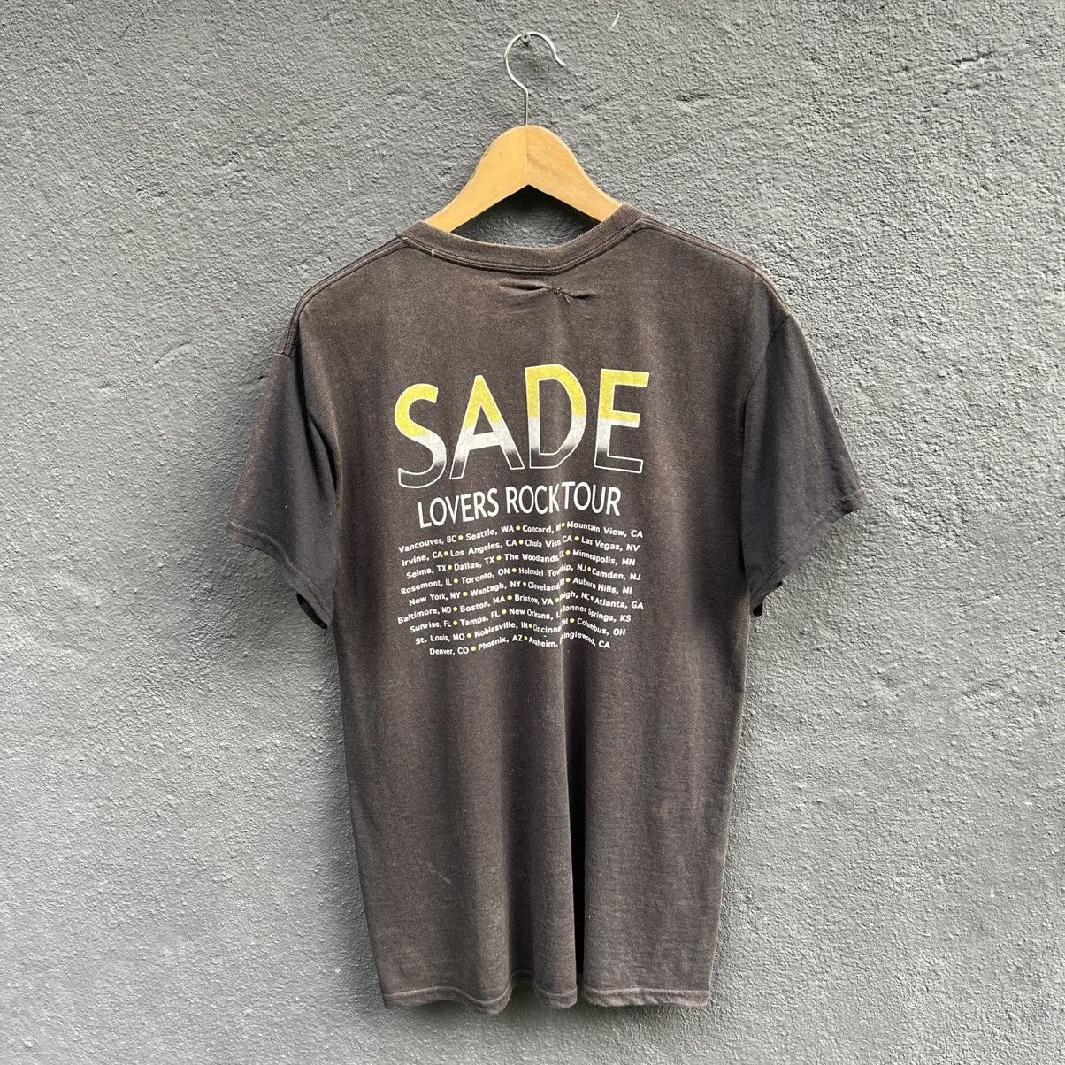 Band Tees Thrashed Faded Sade Lovers Rock Tour Tee Size US M / EU 48-50 / 2 - 3 Thumbnail