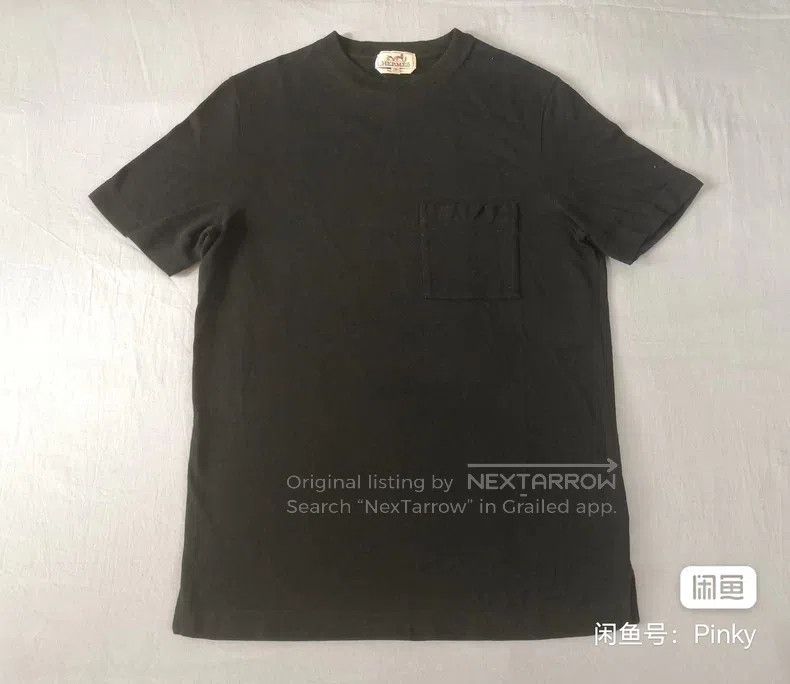 Hermes Hermes Short-sleeved t-shirt, 100% cotton, H embroidery Size US XS / EU 42 / 0 - 2 Thumbnail