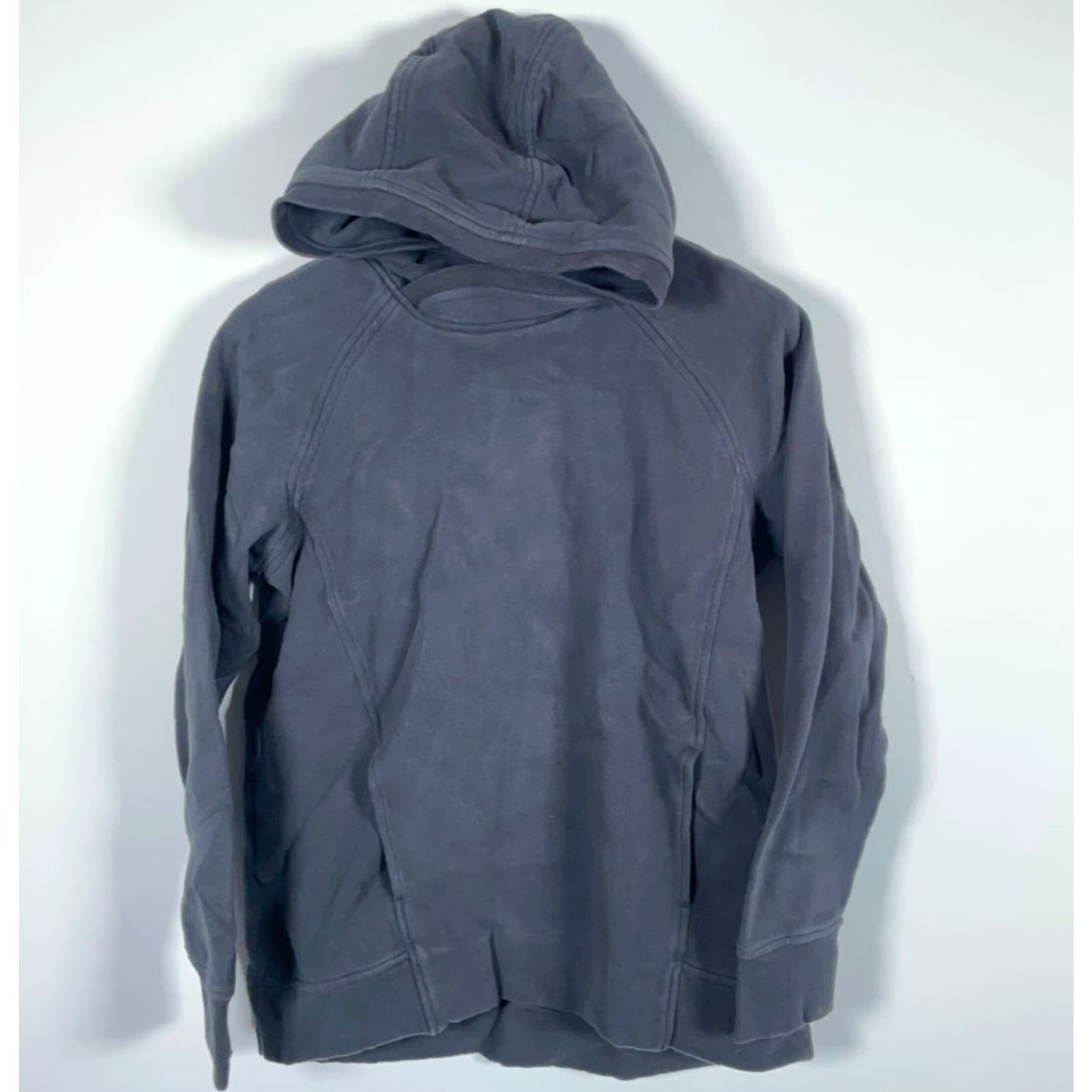 Lululemon Lululemon Scuba Hoodie Women's 10 Black Pullover Sweatshirt Pockets Mock Neck Activewear - Regular Fit, Fleece, Cotton-Blend, Vintage: No Size L / US 10 / IT 46 - 2 Thumbnail