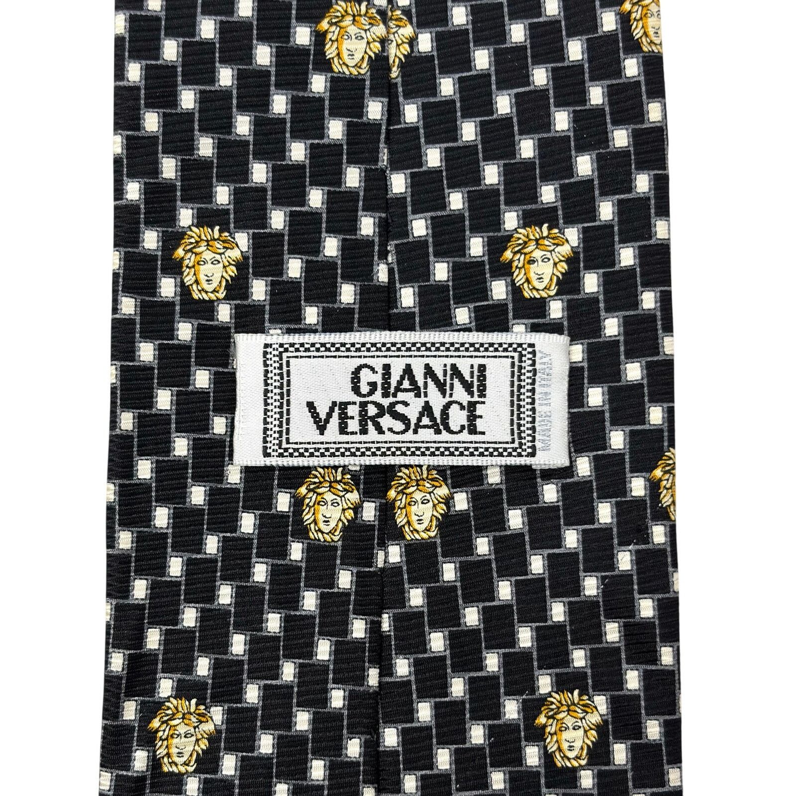 Versace Versace Vintage Medusa Tie Size ONE SIZE - 4 Thumbnail
