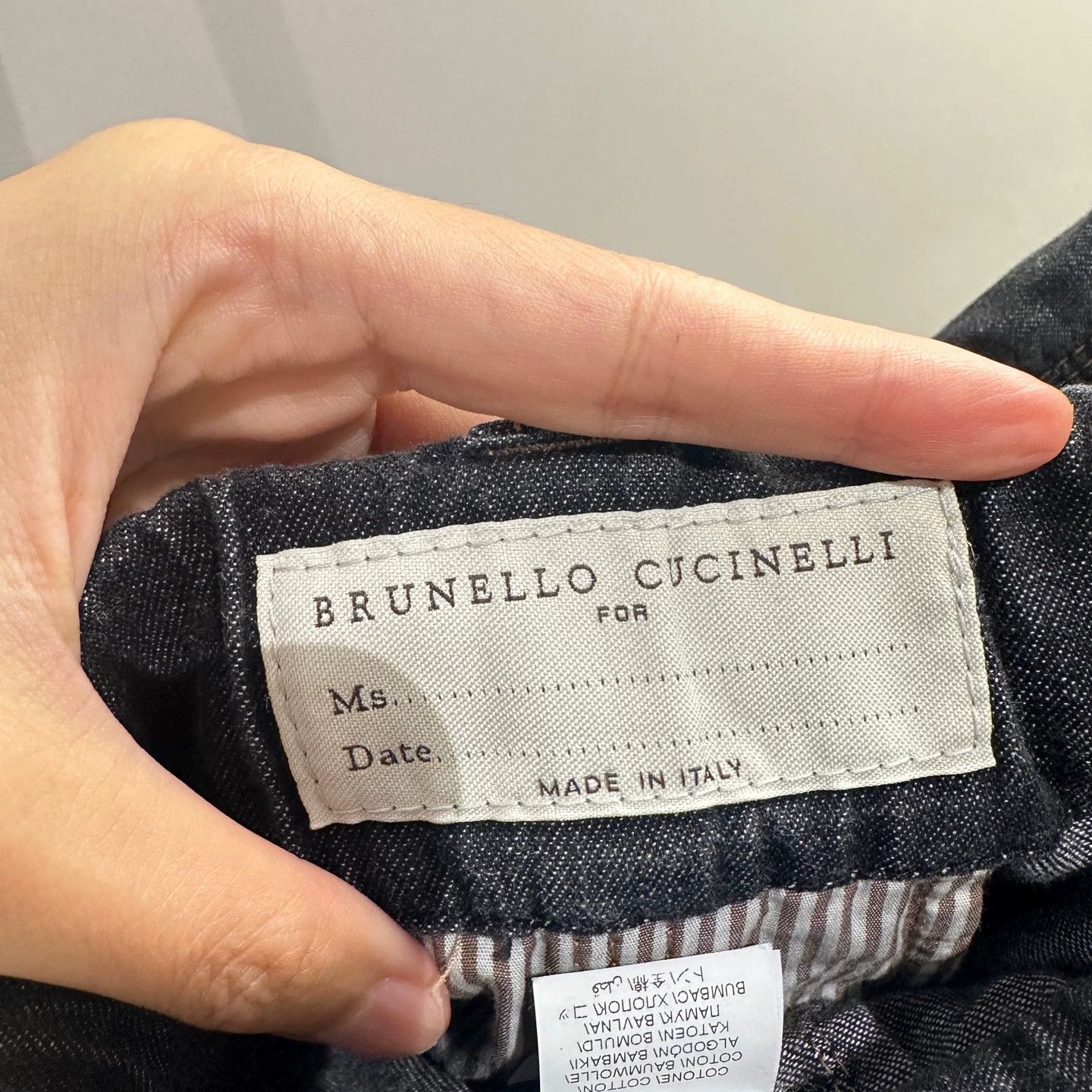 Brunello Cucinelli Brunello Cucinelli Beaded Elastic Waist Cotton Jeans 36 Size 25" / US 0 / IT 36 - 3 Thumbnail